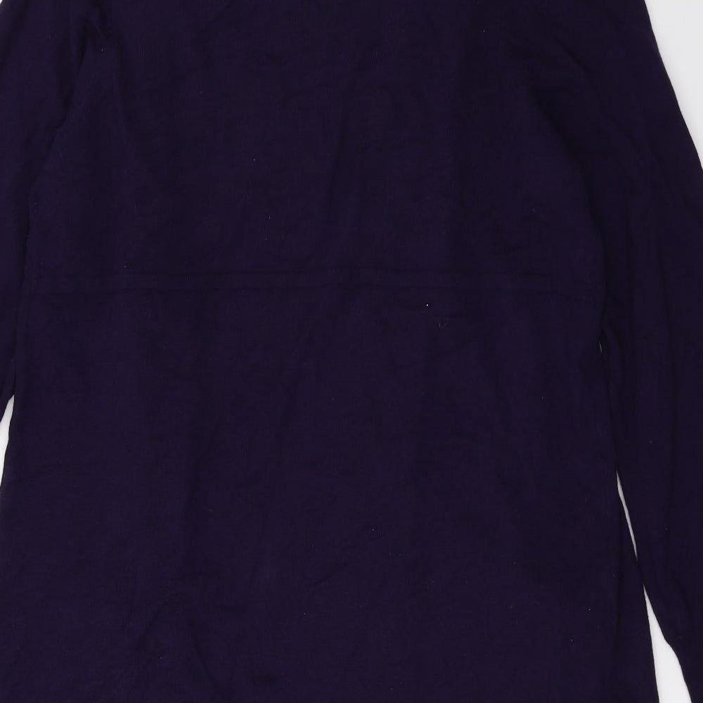 Wallis Womens Purple  Knit Cardigan Jumper Size L