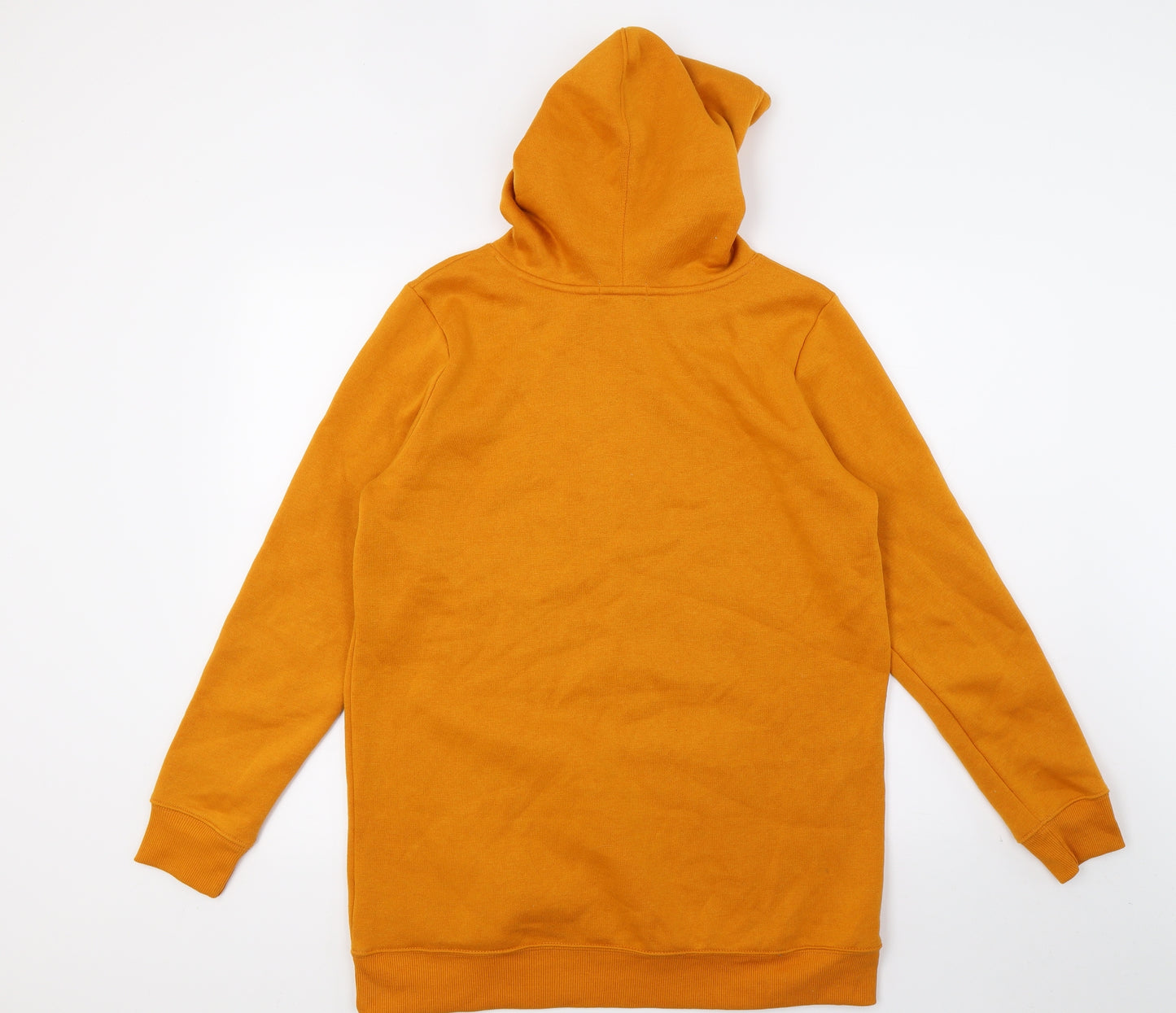 Papaay Womens Orange  Jersey Pullover Hoodie Size M