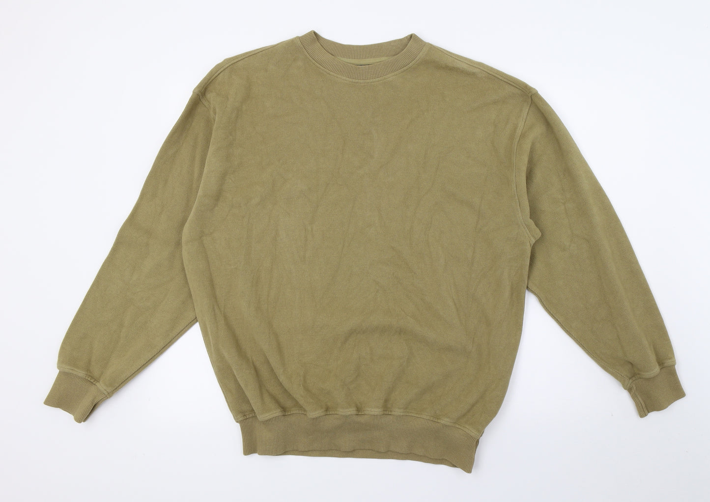 Melka Mens Brown  Jersey Pullover Sweatshirt Size L