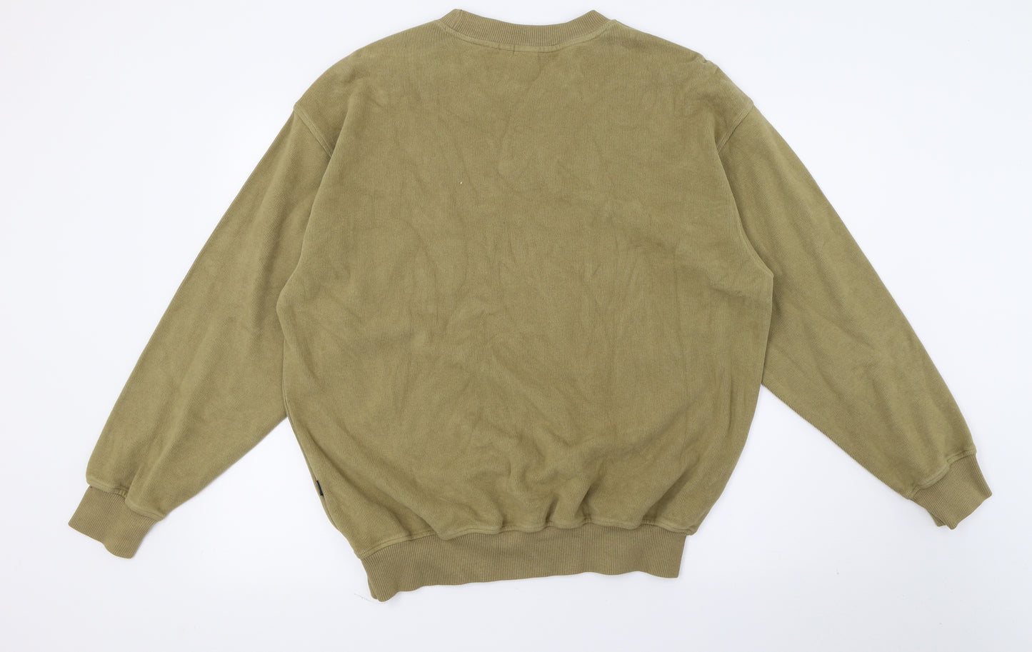 Melka Mens Brown  Jersey Pullover Sweatshirt Size L