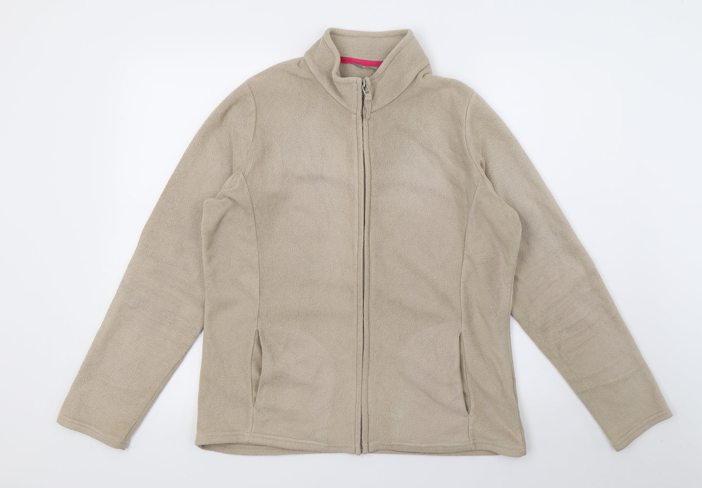 Marks and Spencer Womens Beige  Fleece Jacket  Size 16