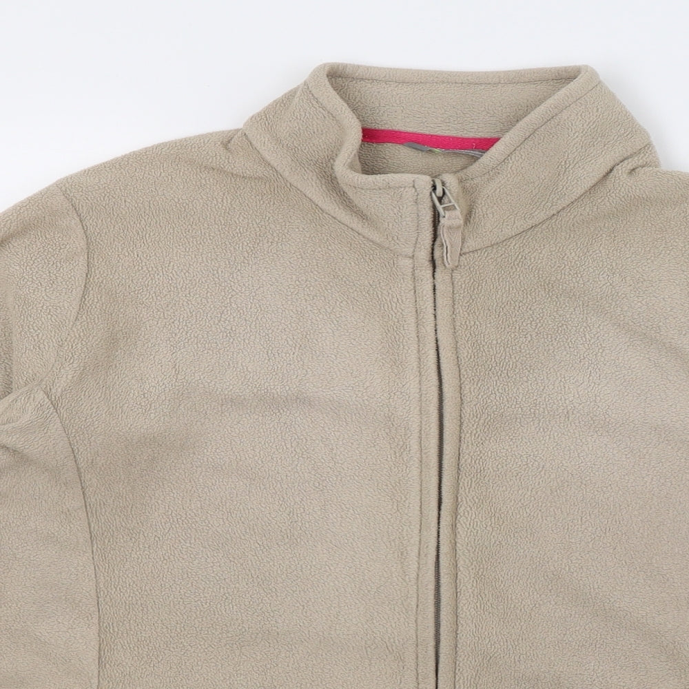 Marks and Spencer Womens Beige  Fleece Jacket  Size 16