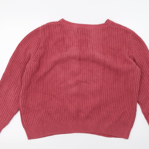 TU Womens Pink  Knit Pullover Jumper Size 12
