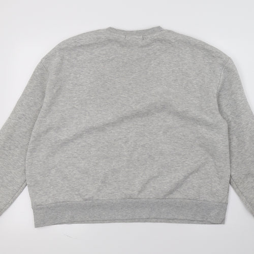 Primark Womens Grey  Knit Pullover Sweatshirt Size 14