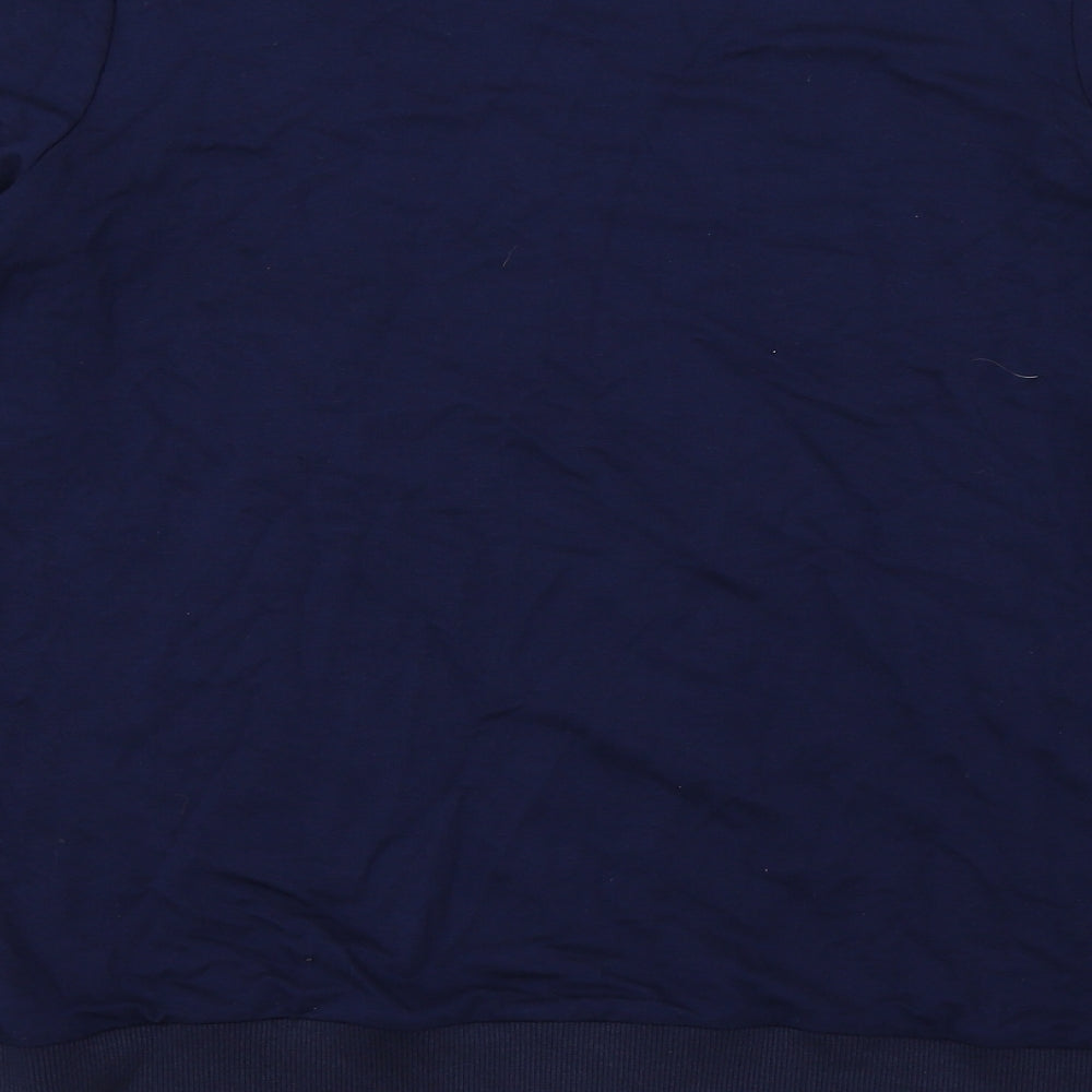 TU Womens Blue Geometric Jersey Pullover Sweatshirt Size 12  - Star Fish