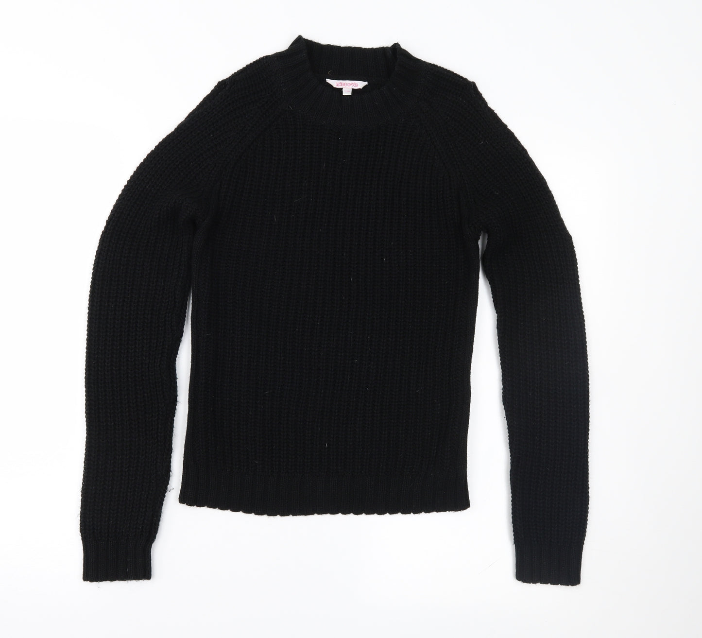 E-vie Girls Black   Pullover Jumper Size 11-12 Years