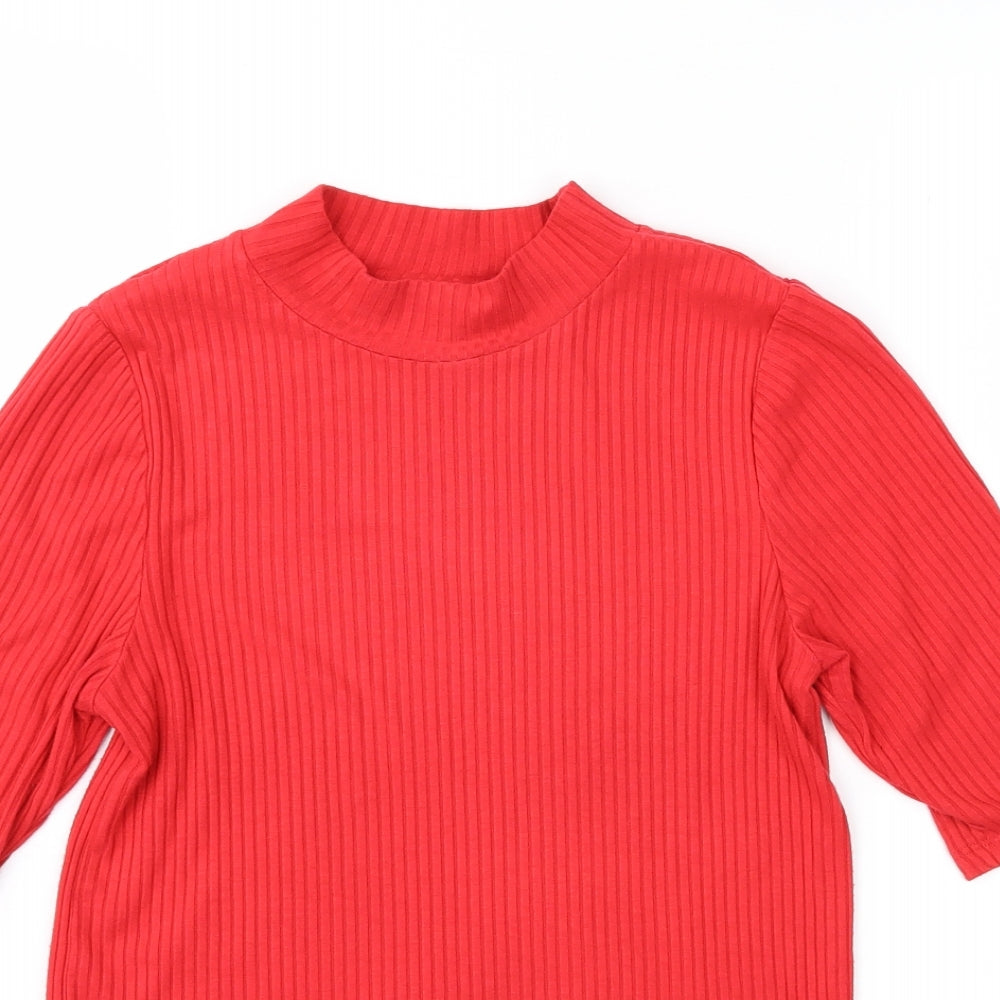 F&F Womens Red   Pullover Jumper Size 10