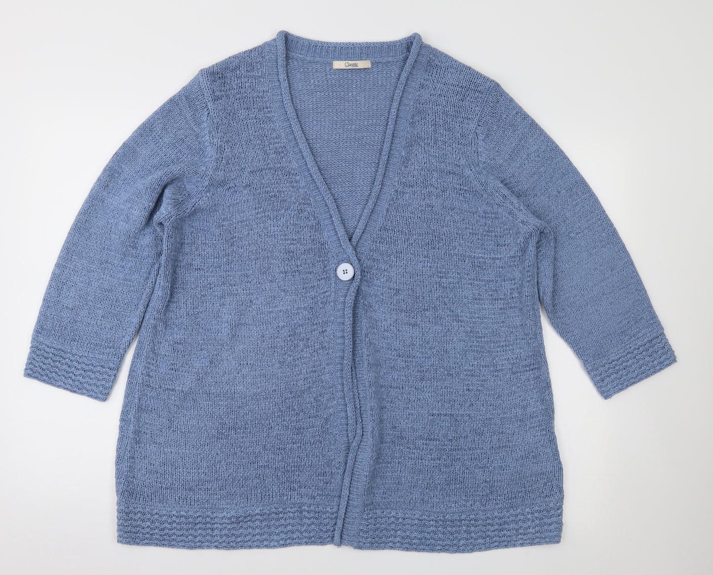 Marks and Spencer Womens Blue   Cardigan Jumper Size 20