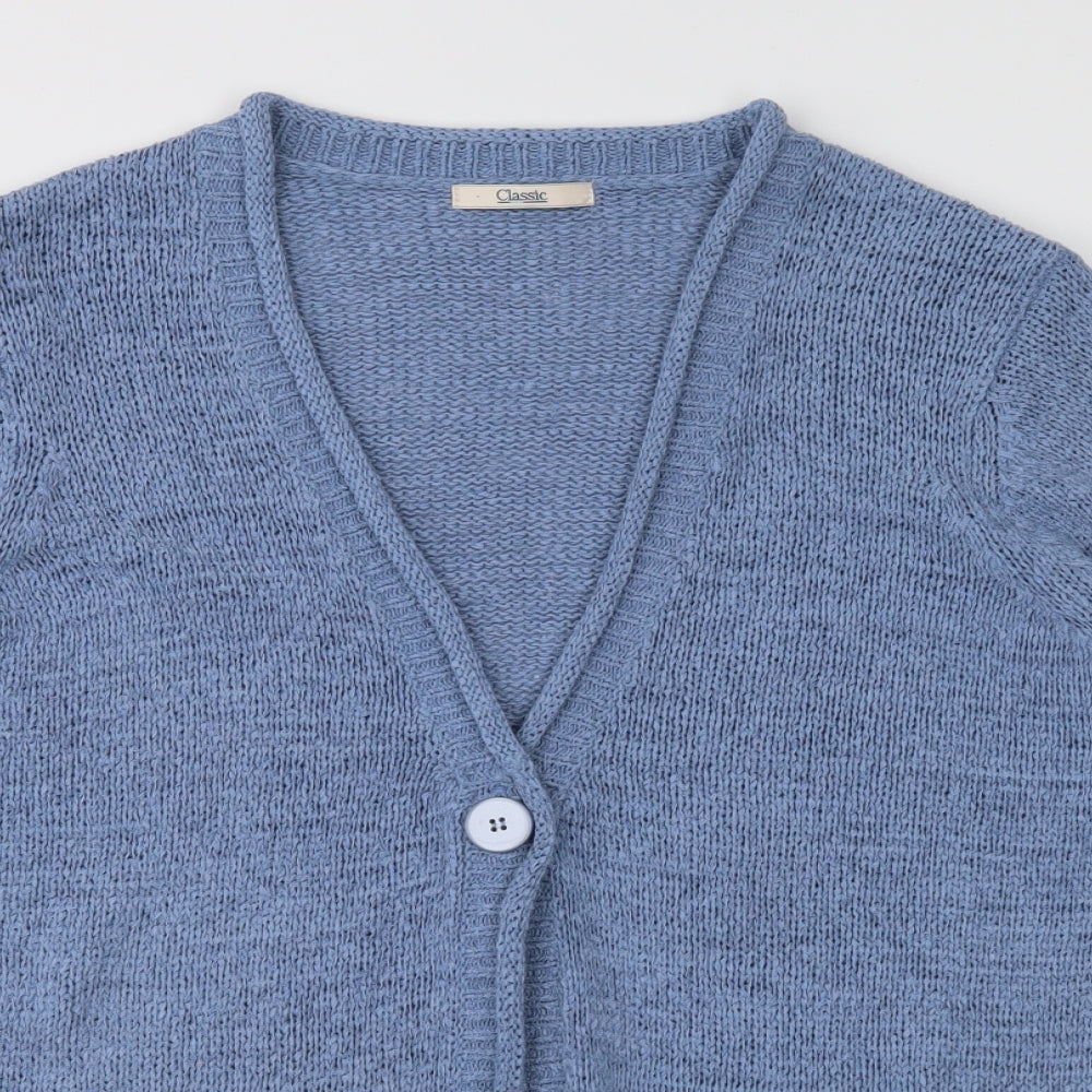 Marks and Spencer Womens Blue   Cardigan Jumper Size 20