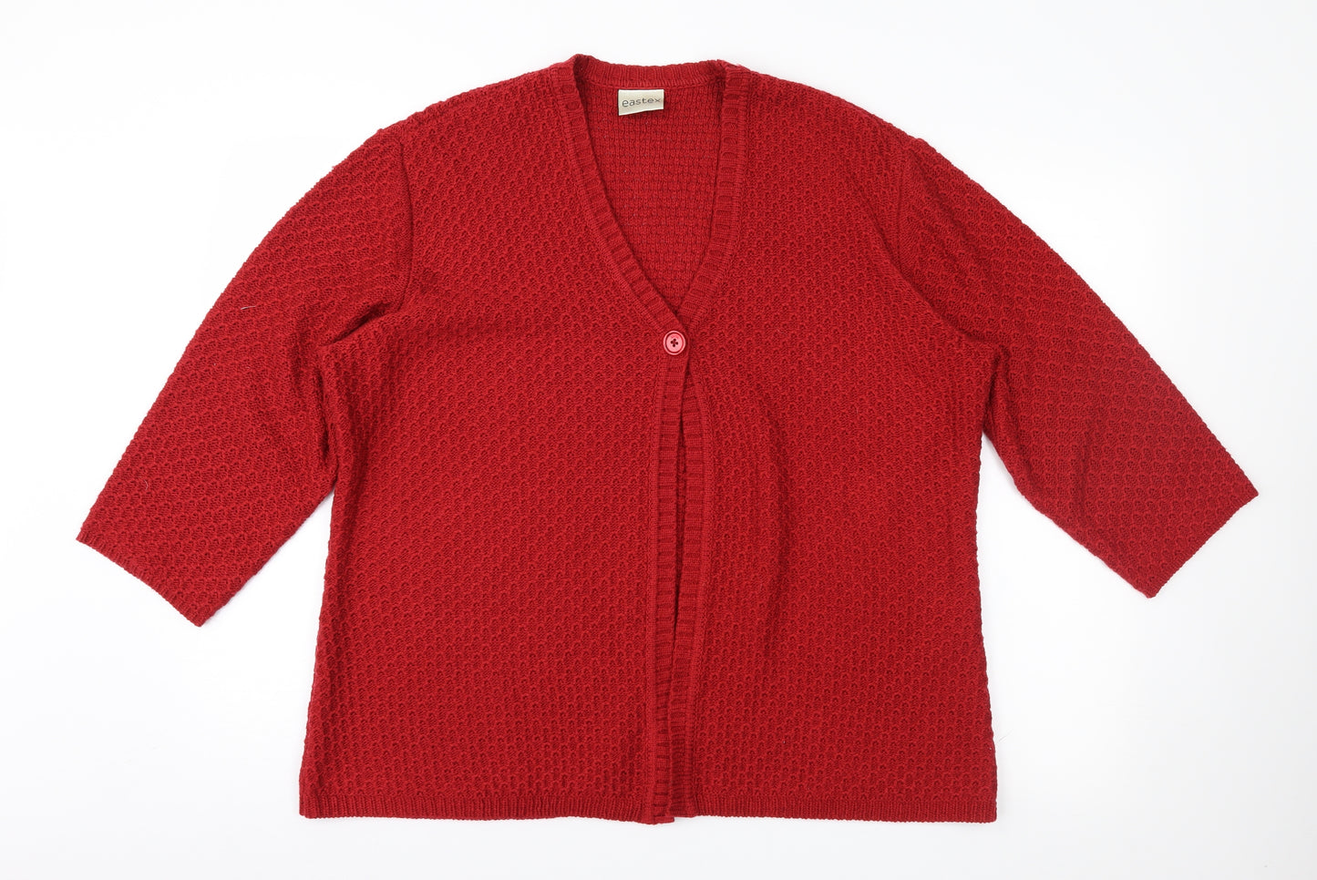 Eastex Womens Red   Cardigan Jumper Size 22