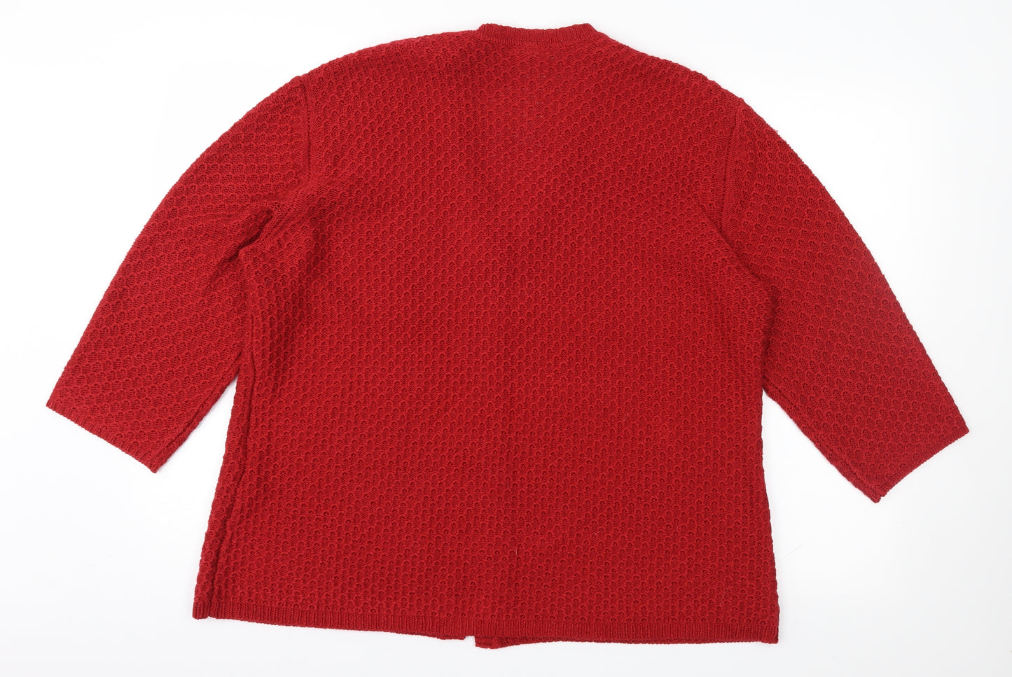 Eastex Womens Red   Cardigan Jumper Size 22