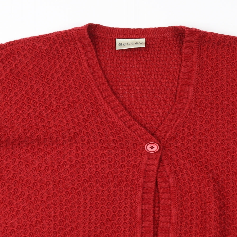 Eastex Womens Red   Cardigan Jumper Size 22