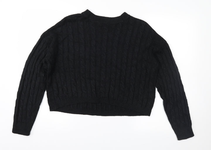 Brave Soul Womens Black Pullover Jumper Size S