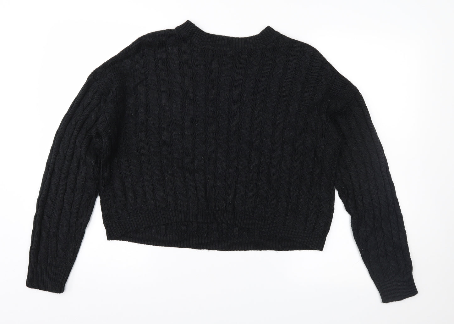 Brave Soul Womens Black   Pullover Jumper Size S