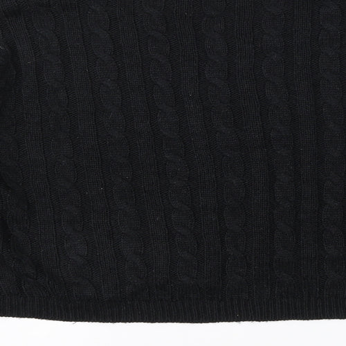 Brave Soul Womens Black   Pullover Jumper Size S