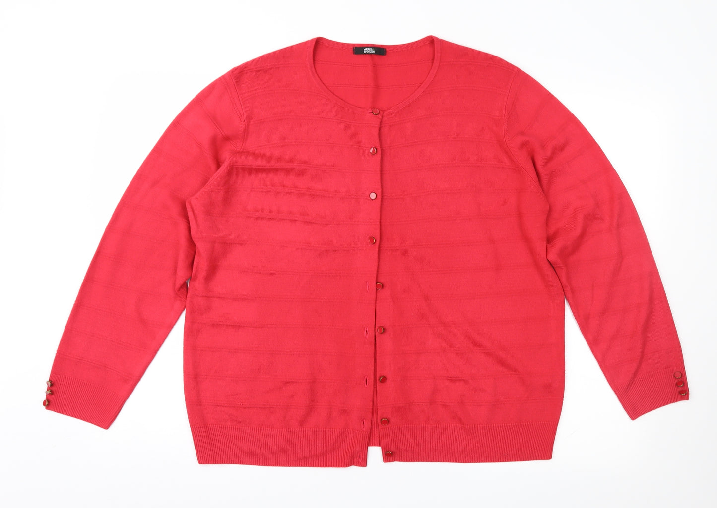 Marks and Spencer Womens Pink   Cardigan Jumper Size 20