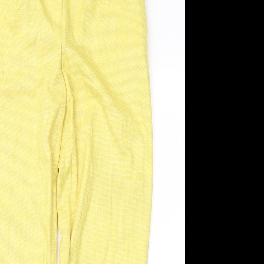 H&M Womens Yellow   Trousers  Size 8 L26 in