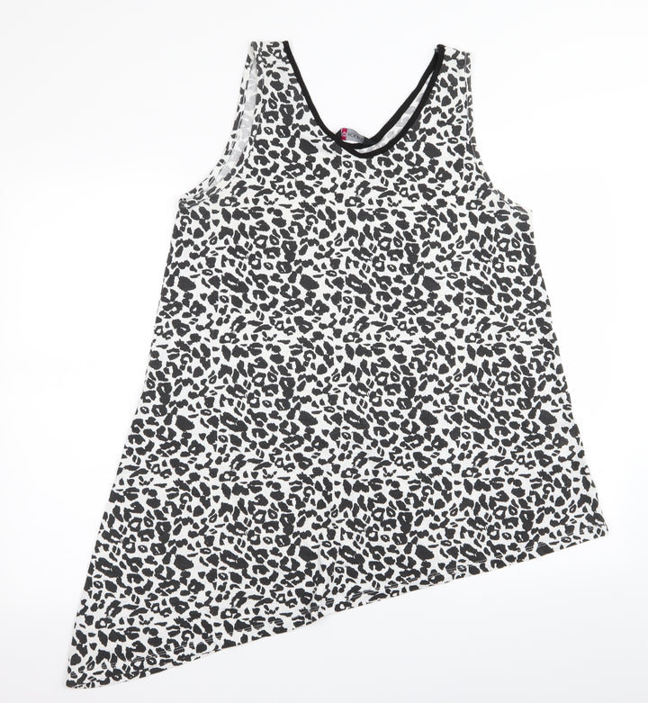 love yours Womens Multicoloured Animal Print  Basic Tank Size 16