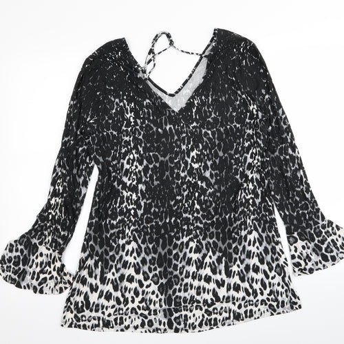 Asda George Womens Multicoloured Animal Print  Basic Blouse Size 14