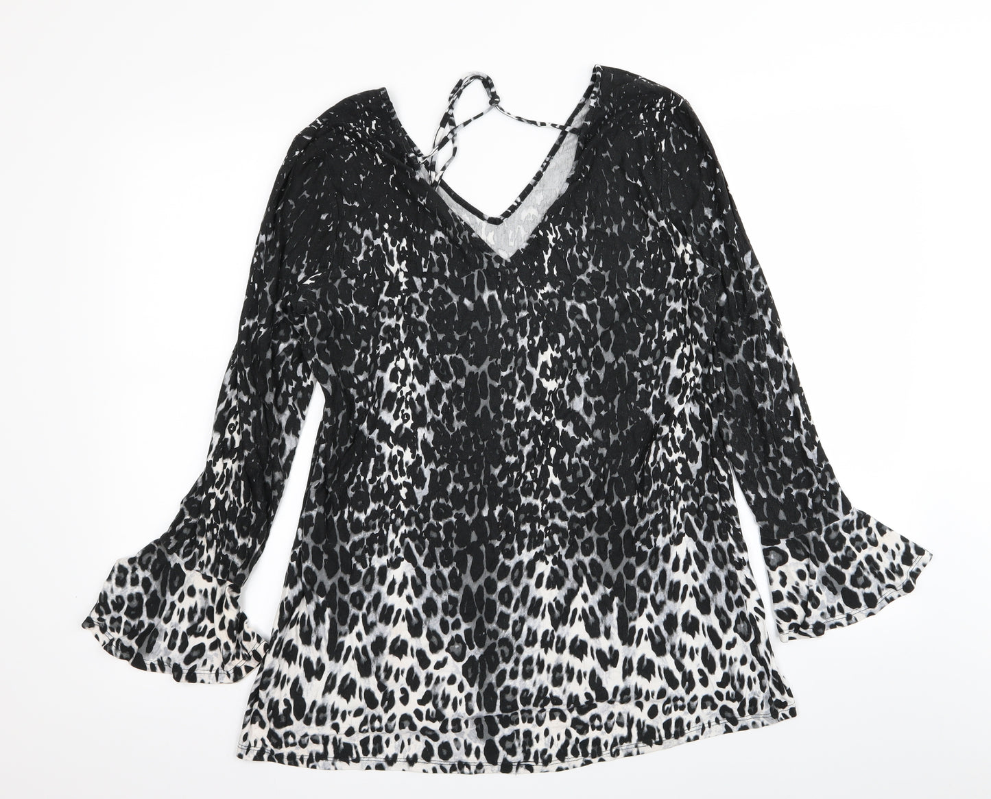 Asda George Womens Multicoloured Animal Print  Basic Blouse Size 14