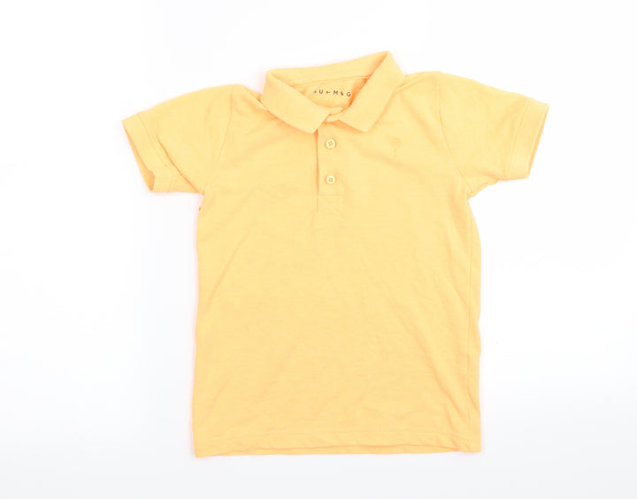Nutmeg Boys Orange Basic Polo Size 5-6 Years