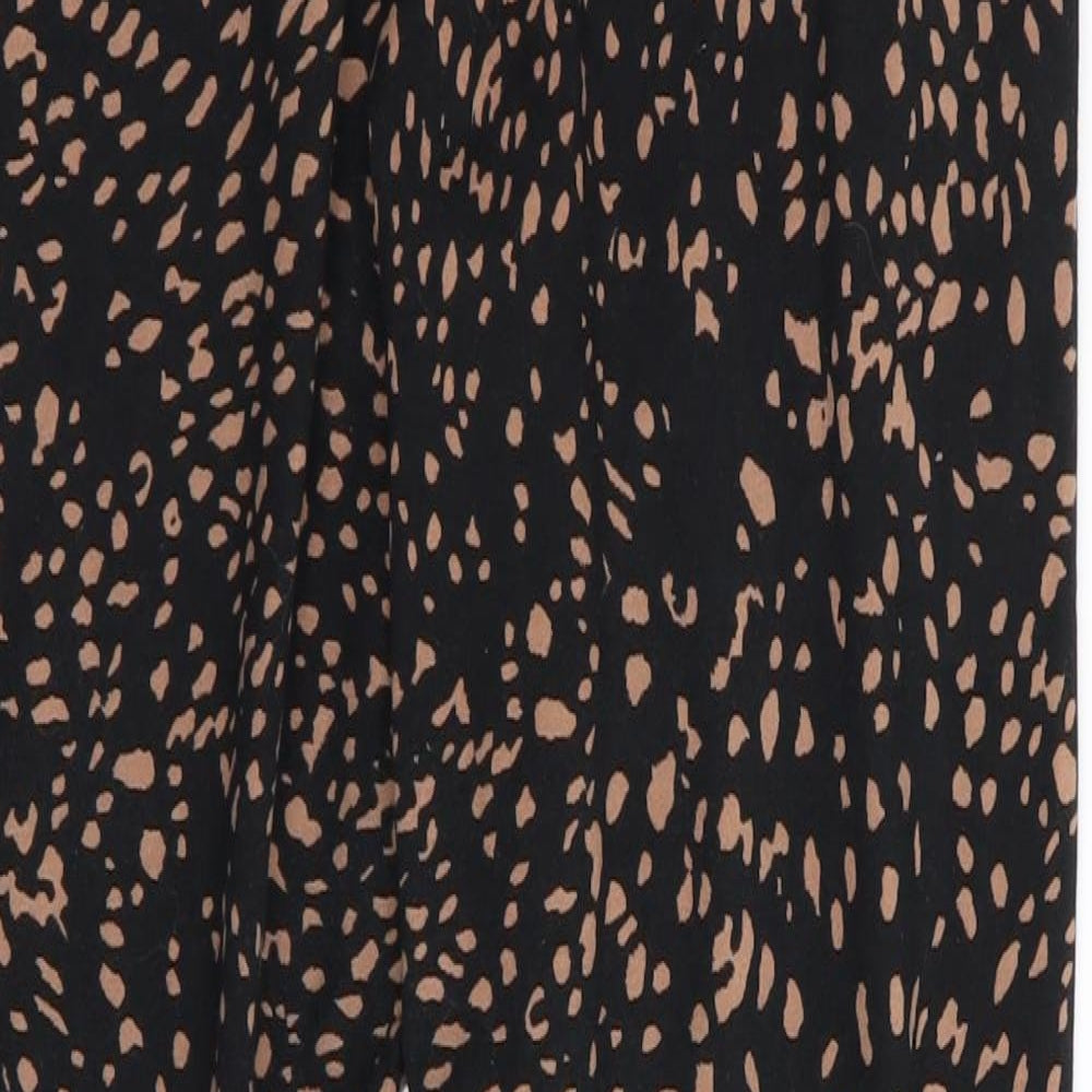 Primark Womens Black Animal Print  Jegging Leggings Size 12 L25 in - Stretch waistband/legging