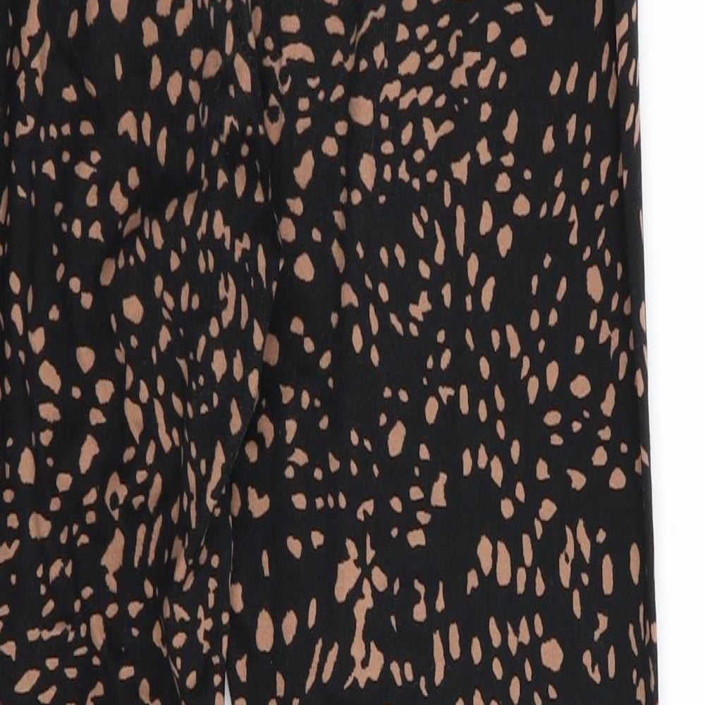Primark Womens Black Animal Print  Jegging Leggings Size 12 L25 in - Stretch waistband/legging