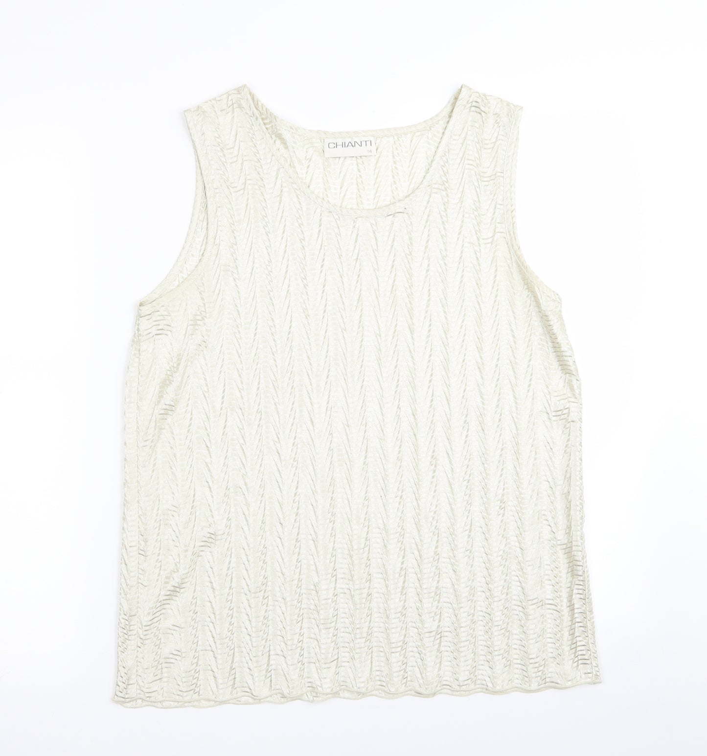 chianti Womens Green   Basic Tank Size 14