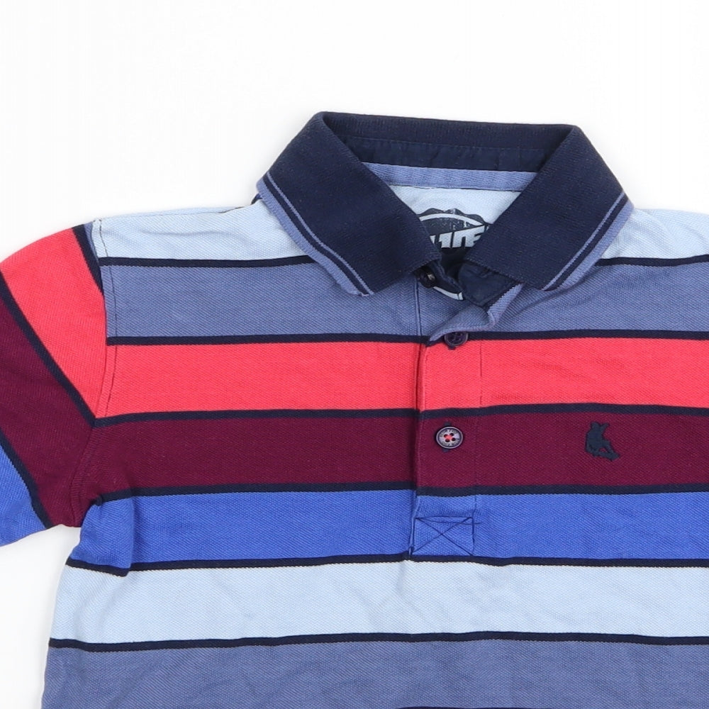Blue Zoo Boys Multicoloured Striped  Basic Polo Size 7-8 Years