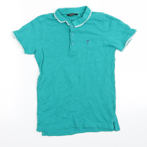Asda George Boys Green   Basic Polo Size 6-7 Years