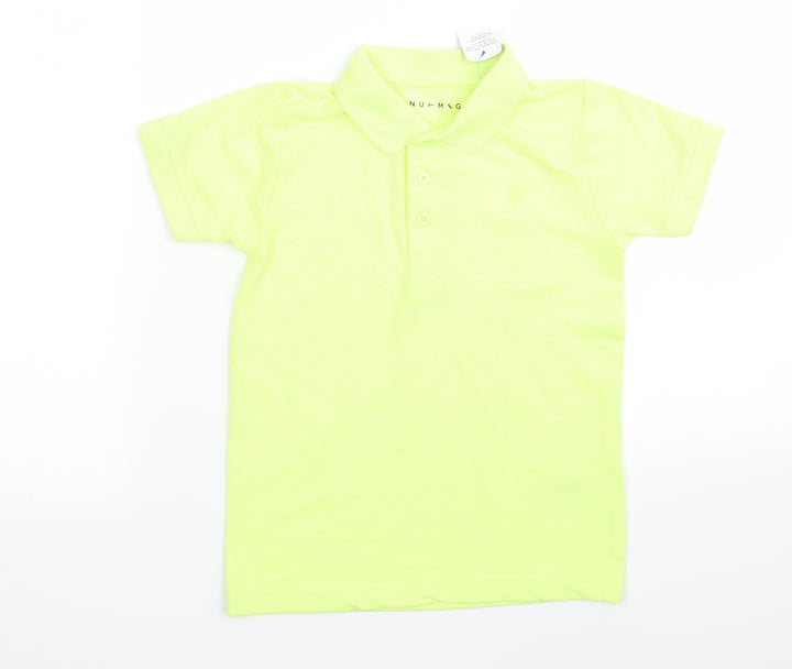 Nutmeg Boys Yellow Basic Polo Size 5-6 Years