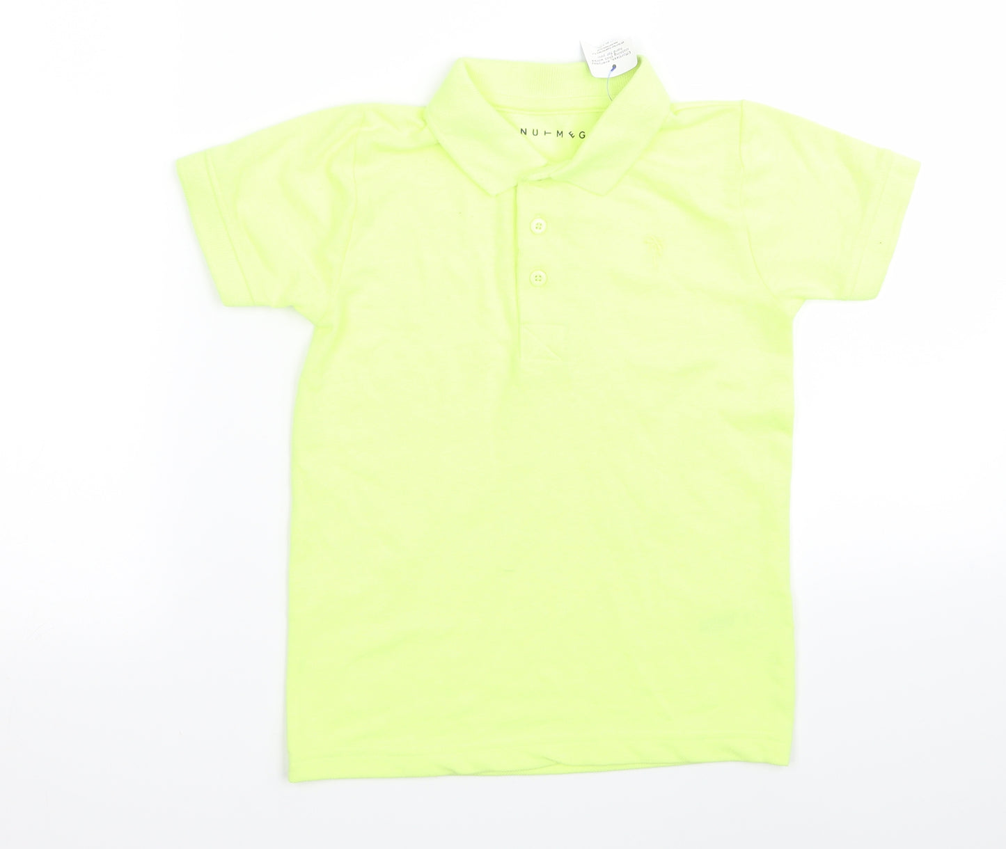 Nutmeg Boys Yellow   Basic Polo Size 5-6 Years