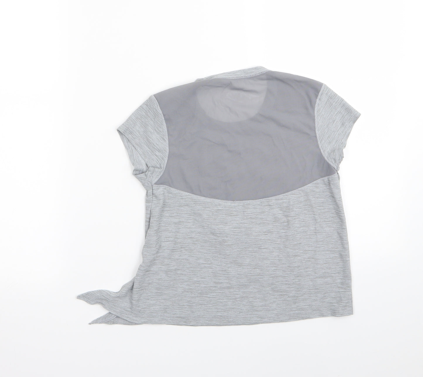 Preworn Girls Grey   Basic T-Shirt Size 6-7 Years