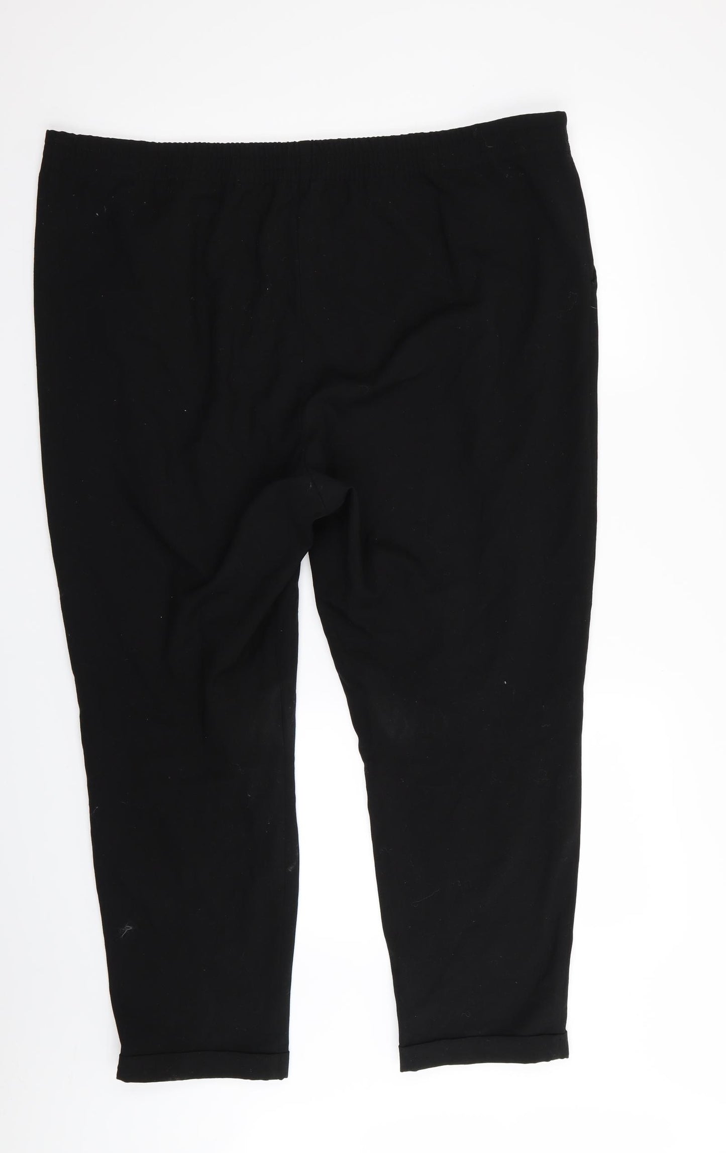 Papaya Womens Black   Trousers  Size 18 L26 in
