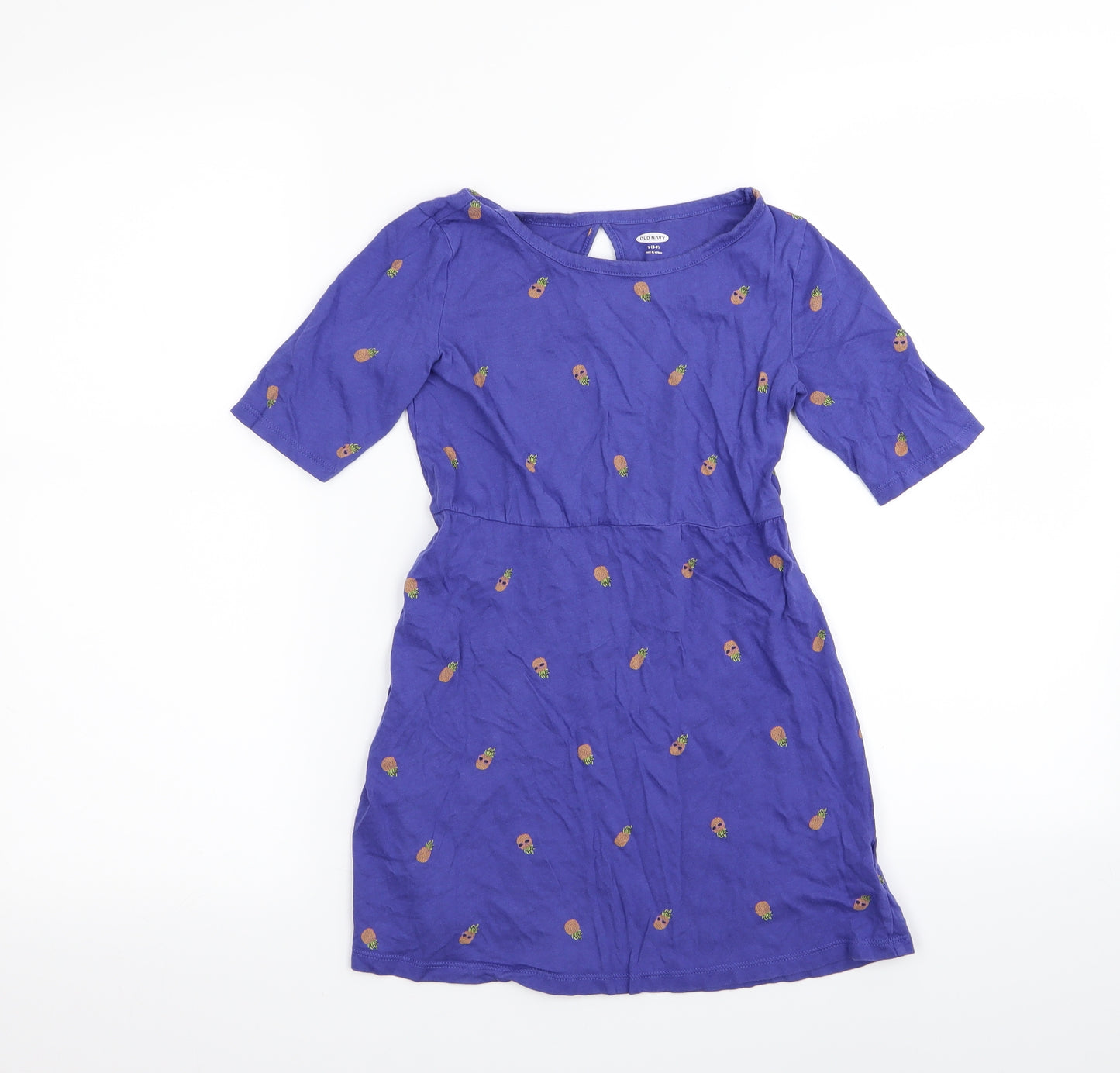 Old Navy Girls Blue   Fit & Flare  Size 6-7 Years