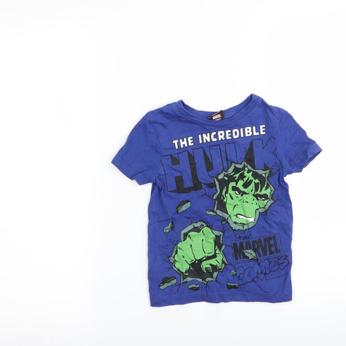 Asda George Boys Blue   Basic T-Shirt Size 18-24 Months  - The Incredibles