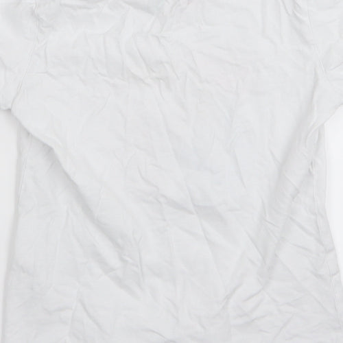 lily and dan Girls White   Basic T-Shirt Size 7-8 Years