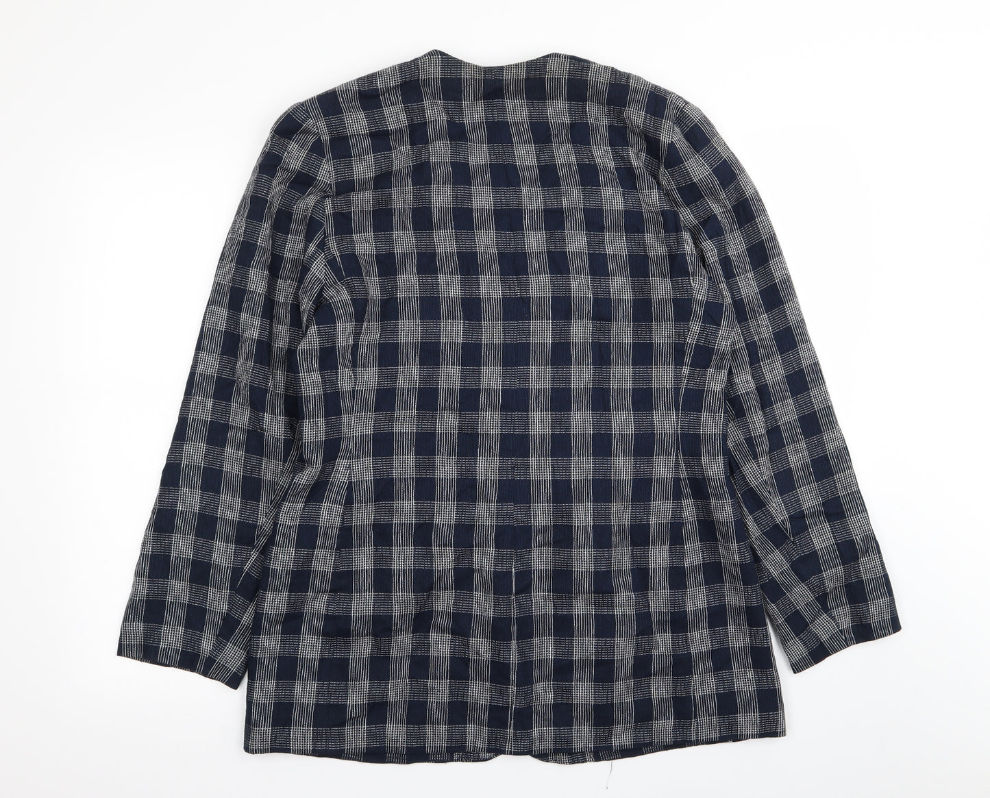 Debenhams Womens Blue Check  Jacket Blazer Size 14