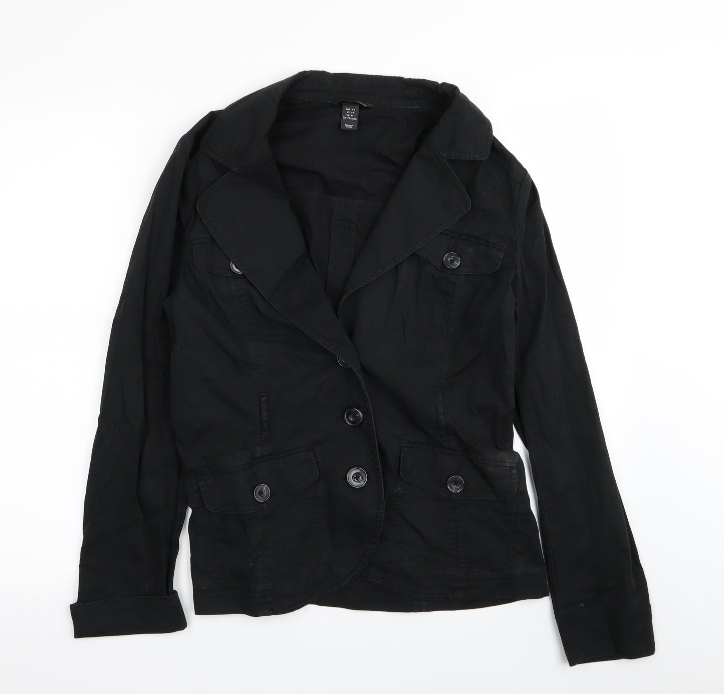 H&M Womens Black   Jacket  Size 16