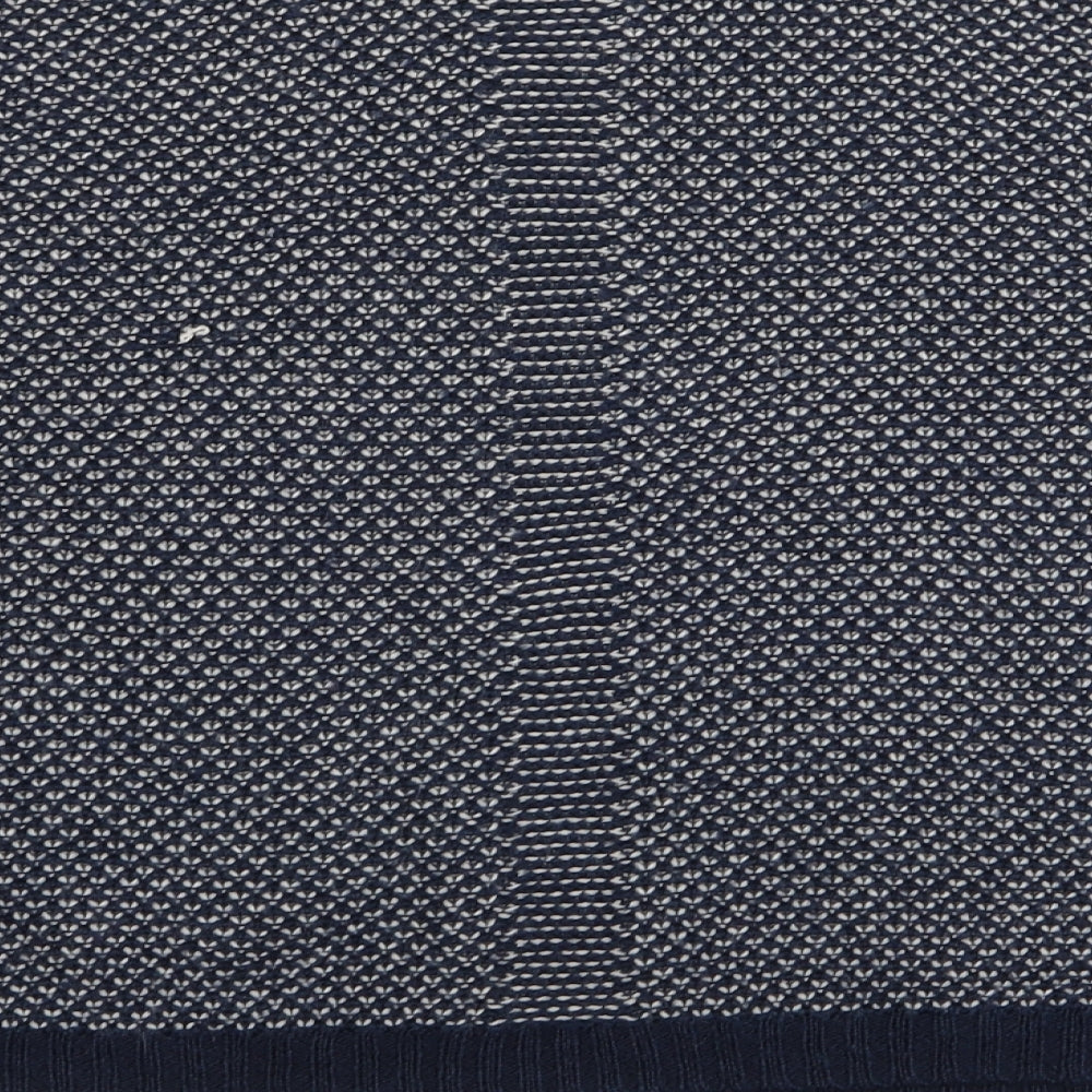 Indigo Womens Blue Houndstooth  Pullover Jumper Size 12
