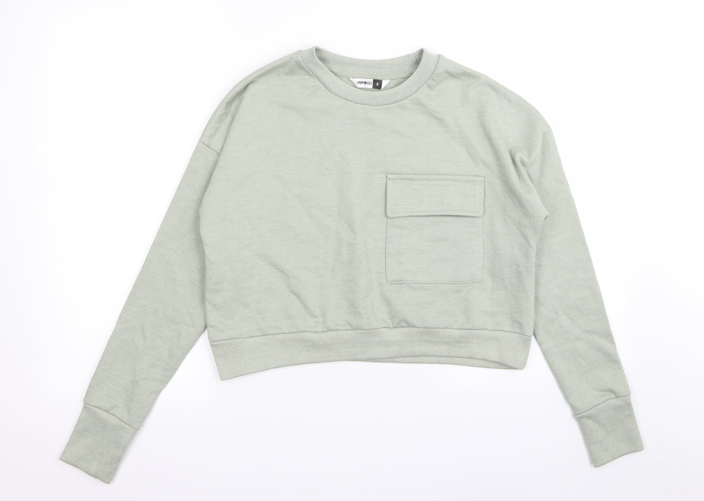 pep and co Womens Green   Pullover Jumper Size S  - crop