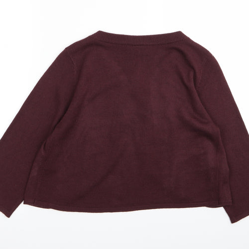 TU Womens Purple   Cardigan Jumper Size 12