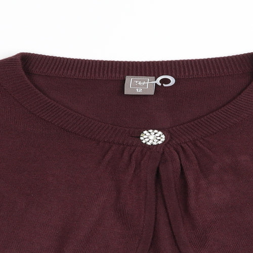 TU Womens Purple   Cardigan Jumper Size 12
