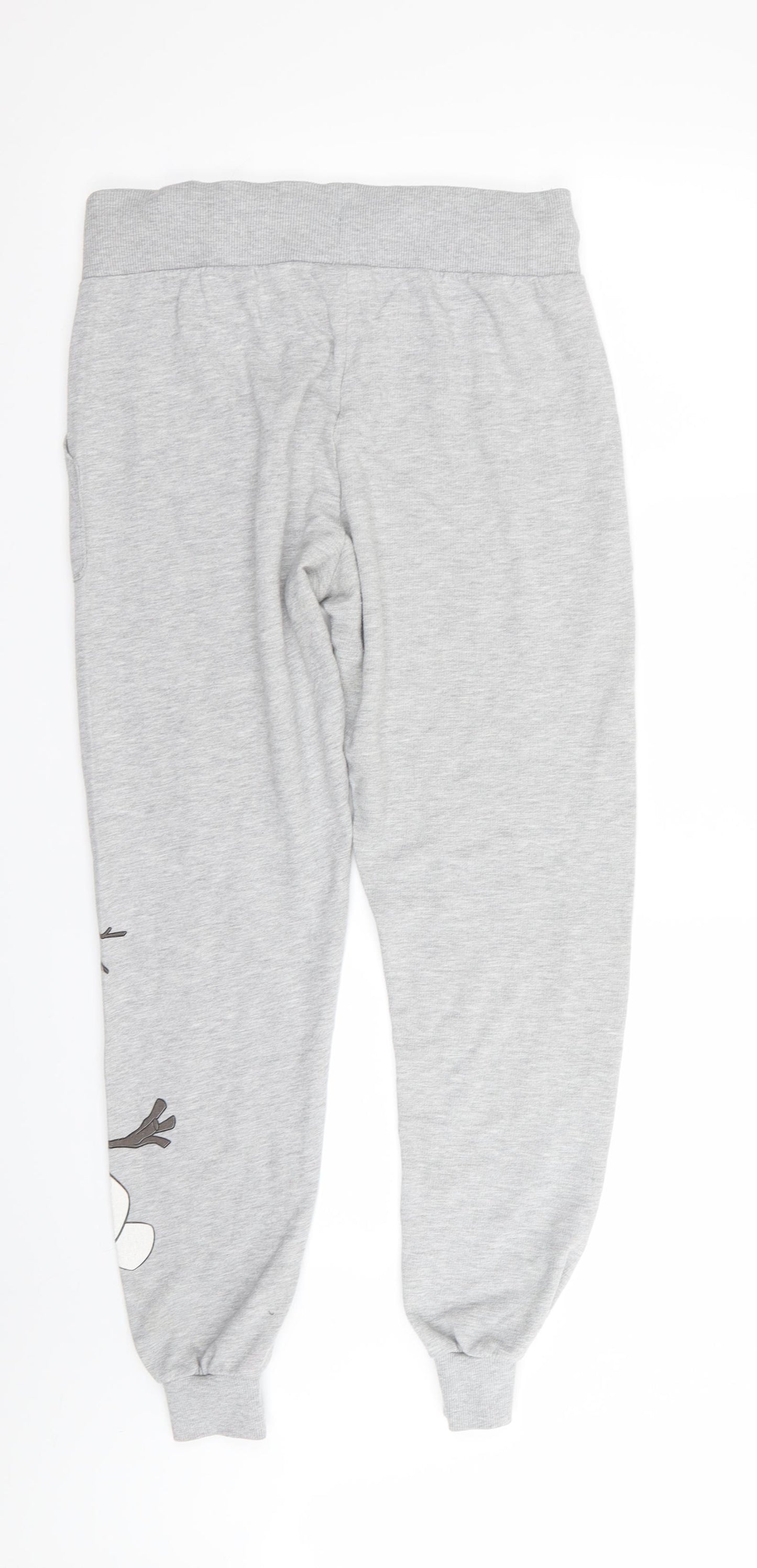 Disney Womens Grey Animal Print  Jogger Trousers Size 10 L28 in - Stretch waistband