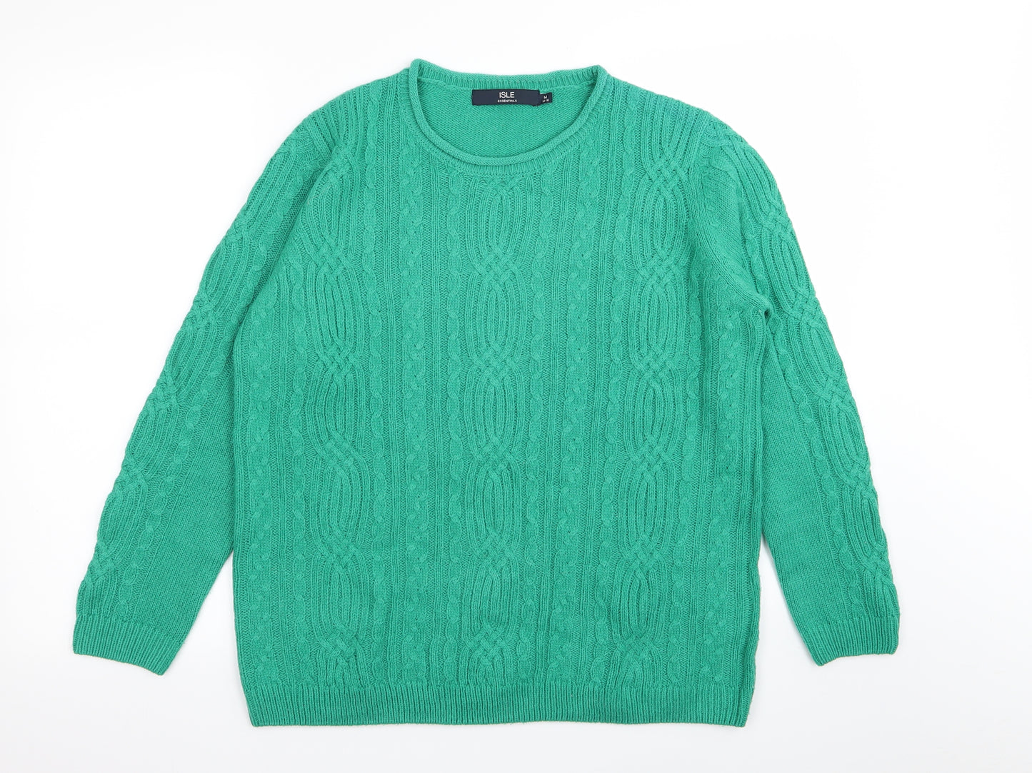 isle Womens Green   Pullover Jumper Size 14
