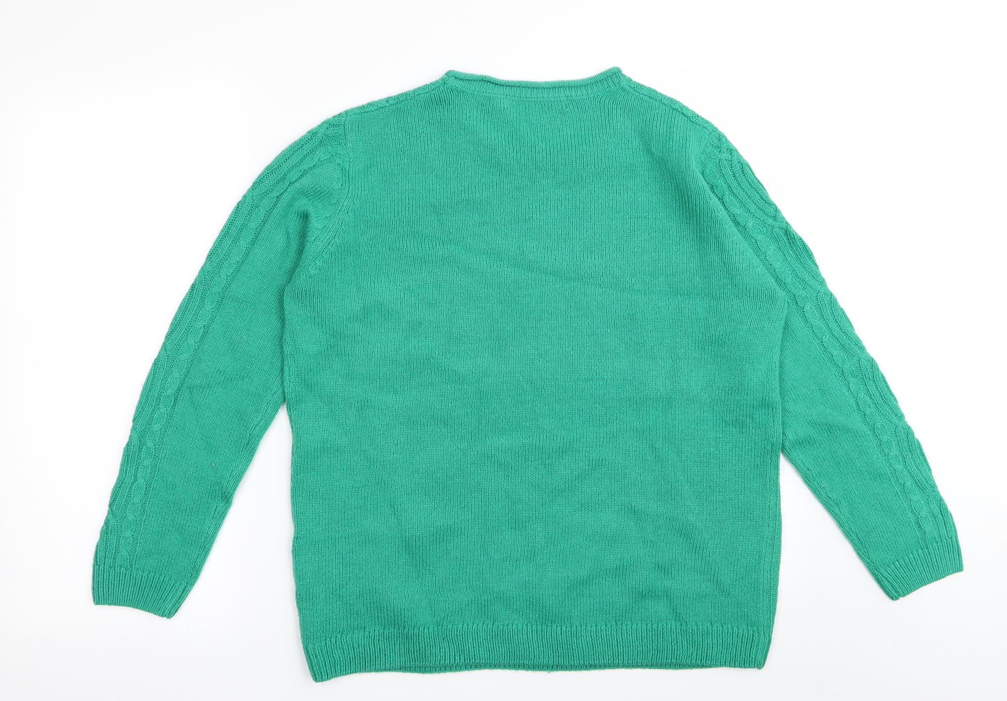 isle Womens Green   Pullover Jumper Size 14