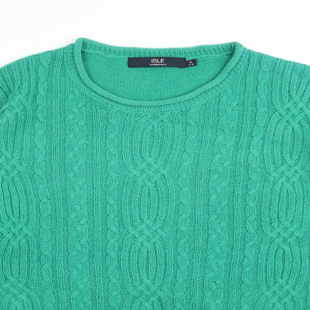 isle Womens Green   Pullover Jumper Size 14