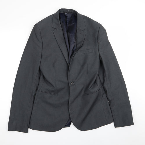 Topman Mens Grey   Jacket Blazer Size 38
