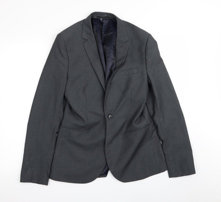 Topman Mens Grey   Jacket Blazer Size 38