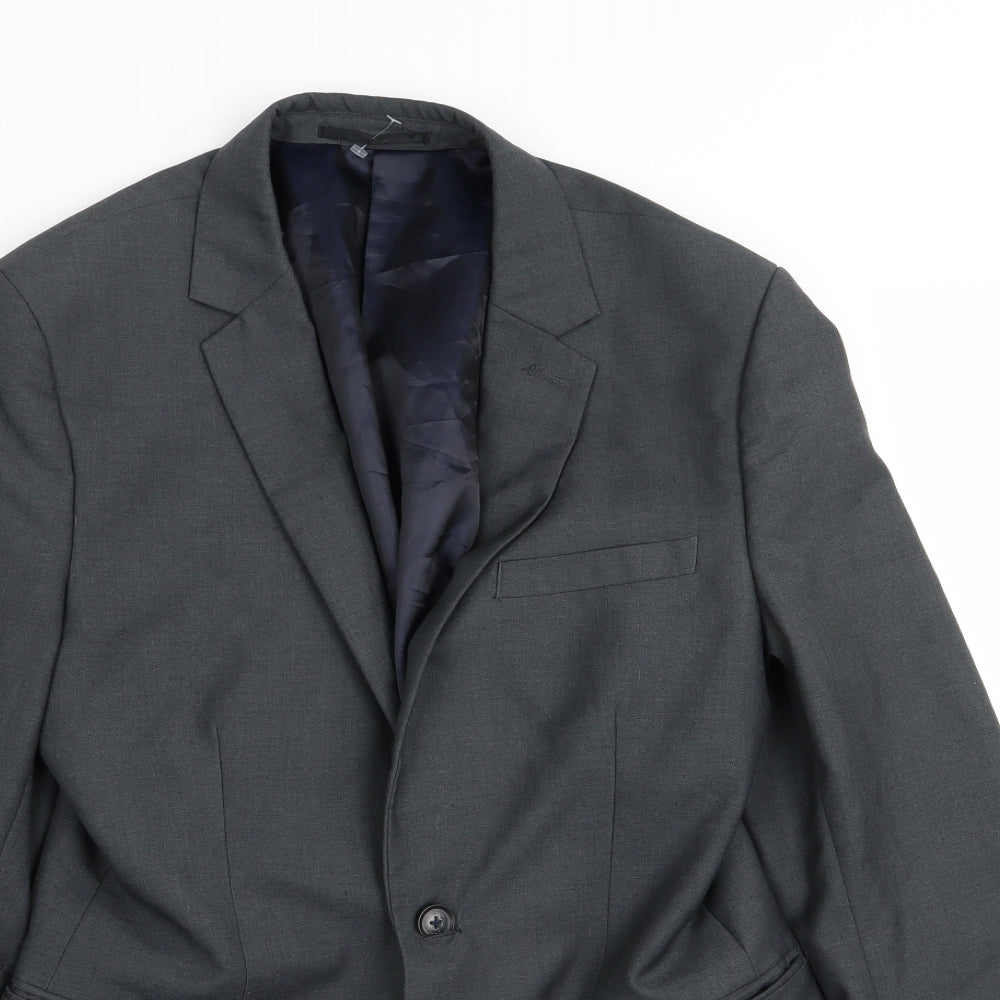 Topman Mens Grey   Jacket Blazer Size 38